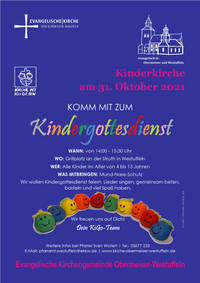 Plakat Kinderkirche Herbst 2021